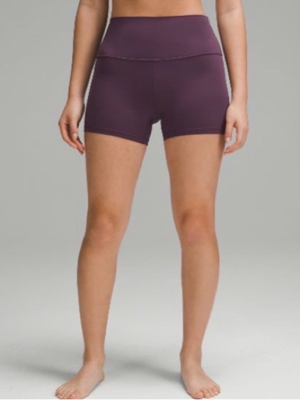 lululemon Align High-Rise Deep Plum Bike Shorts - 4” inseam length